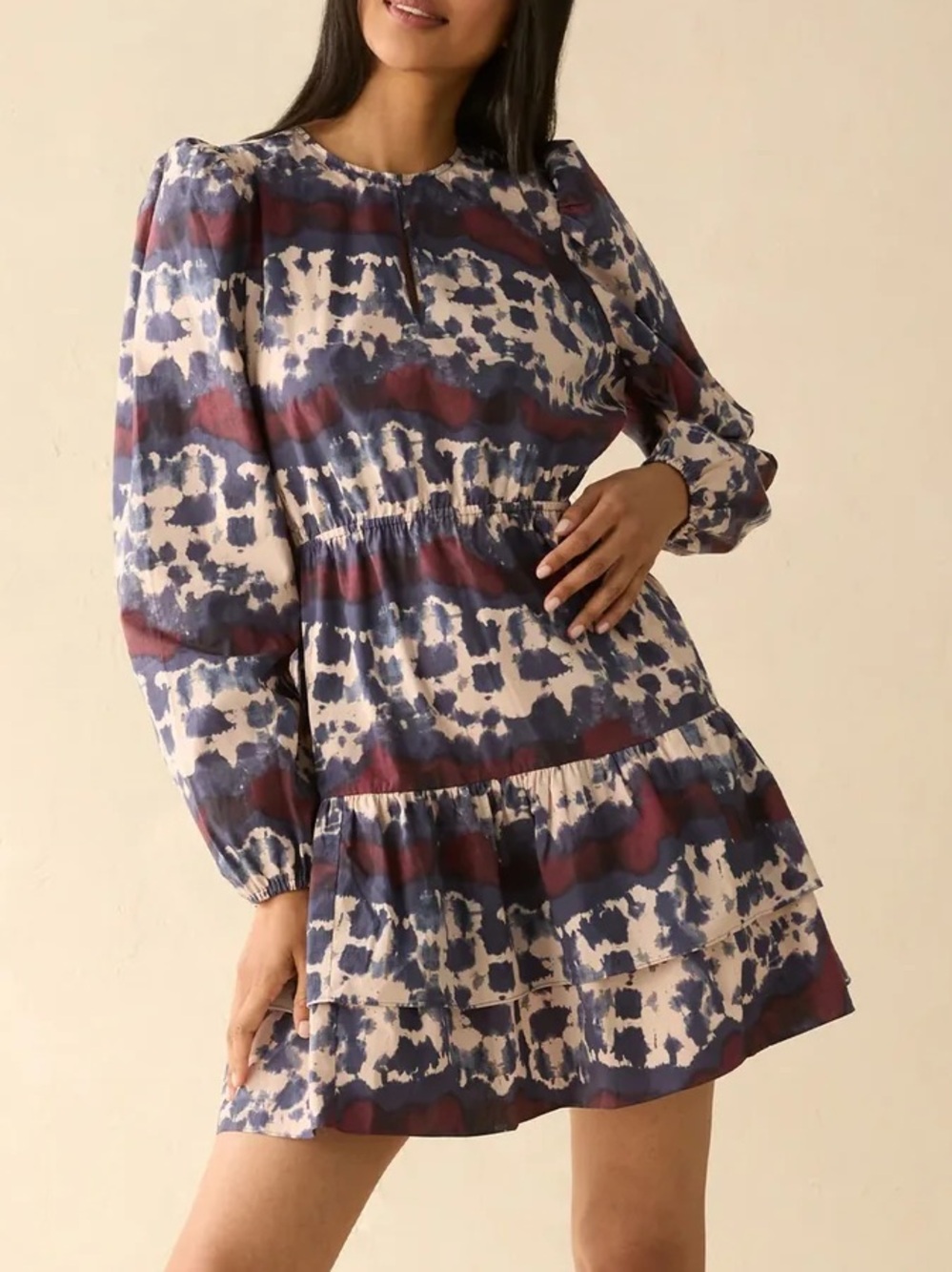 Marie Oliver “Preston” Dress - Midnight Ice Dye